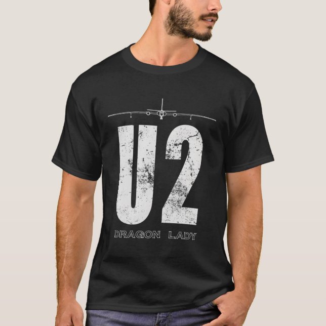 T-shirt U-2 Dragon Lady Spy Plane (Devant)