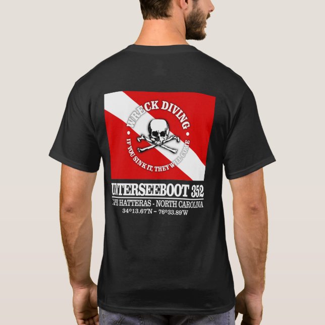 T-shirt U 352 (Meilleures épaves) (Dos)