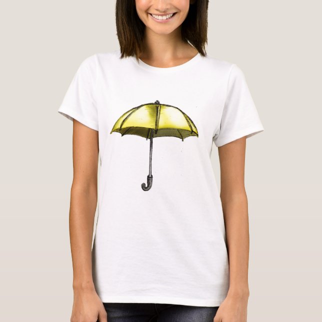 T-shirt U est pour le parapluie (Devant)