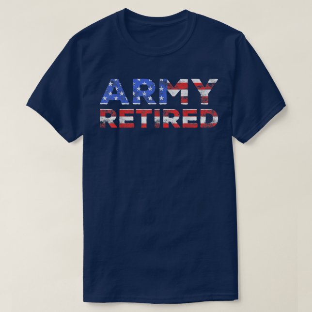 T-shirt U militaire à la retraite (Design devant)