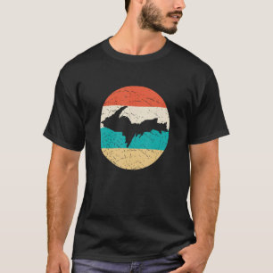 T-shirt U.P. Yooper Retro Circle Vintage Upper Peninsula O