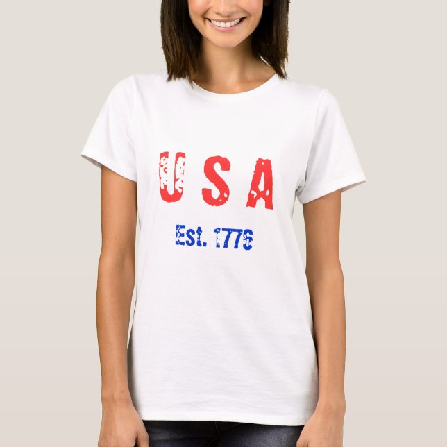 T-SHIRT U S A 4 JUILLET (Devant)
