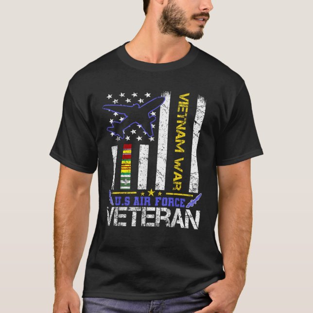 T-shirt U S Air Force Vietnam vétéran militaire vétéran US (Devant)