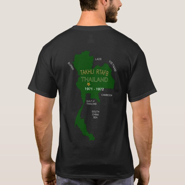 T-shirt U.S. Anciens combattants thaïlandais Takhli RTAFB (Dos)