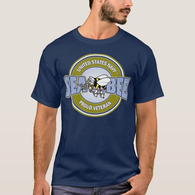 T-shirt U.S. Bataillon de construction de marine (Devant)