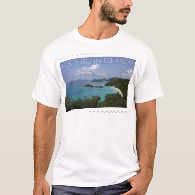 T-shirt U.S. Les Îles Vierges - baie du tronc de St John (Devant)