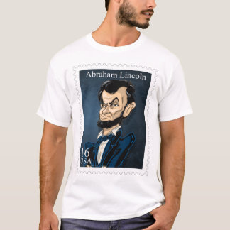T-shirt U.S. Les Présidents Stamp Shirt #16 Lincoln