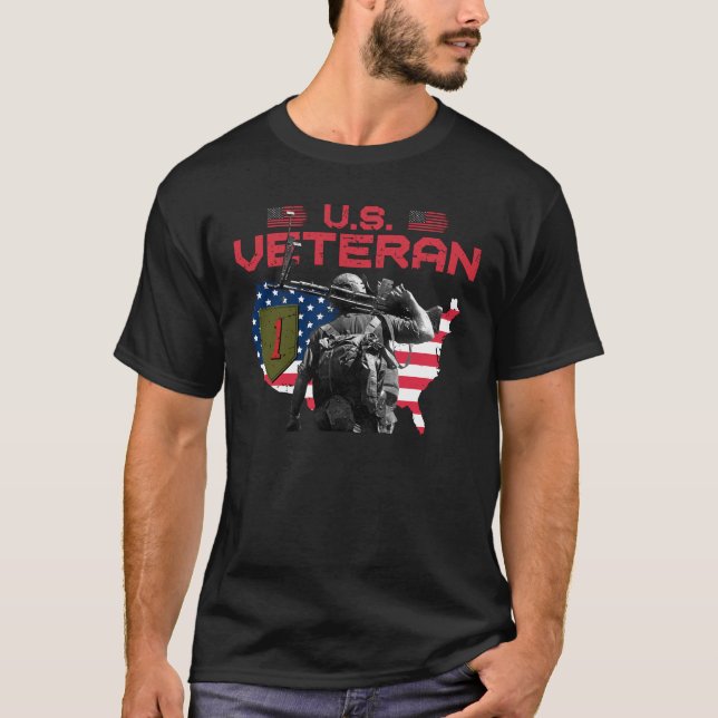 T-shirt U.S. Veteran The Big Red One (Devant)