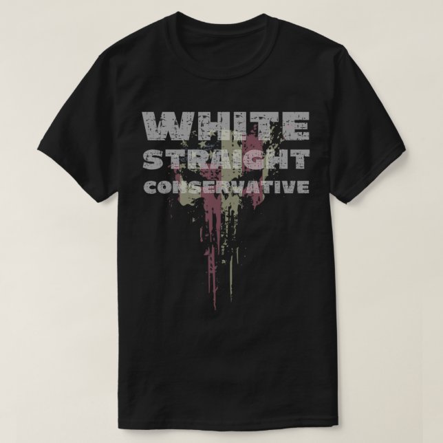 T-shirt U sarcastique républicain conservateur droit blanc (Design devant)