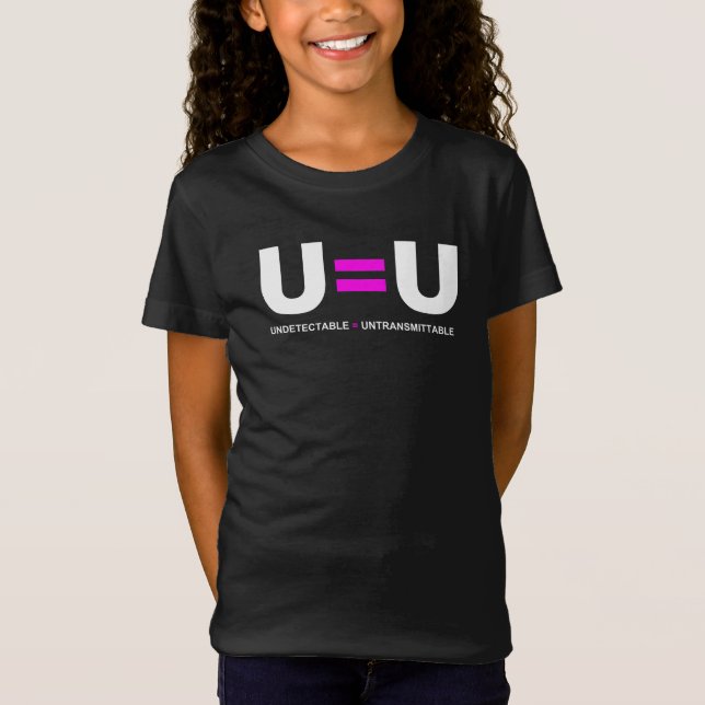 T-Shirt U=U VIH non détectable égale non transmettable (Devant)