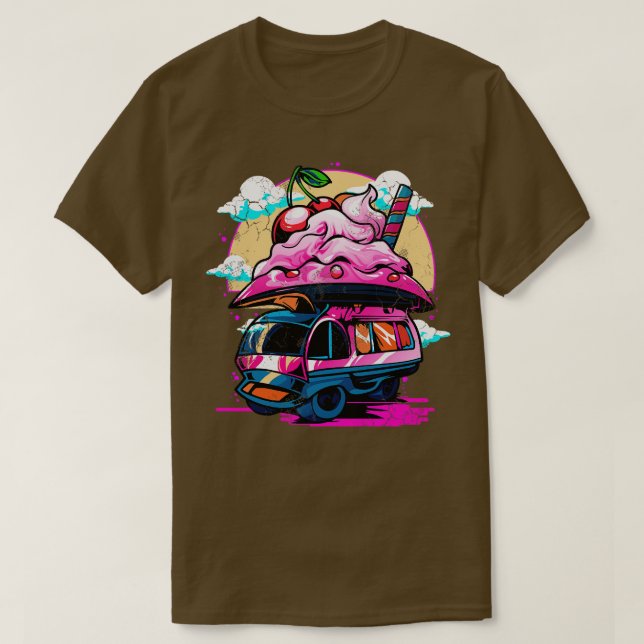 T-shirt UAP d'artisanat spatial dimanche rétro (Design devant)