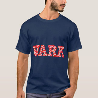 T-shirt UARK Bold Red Zebra Texte surdimensionné