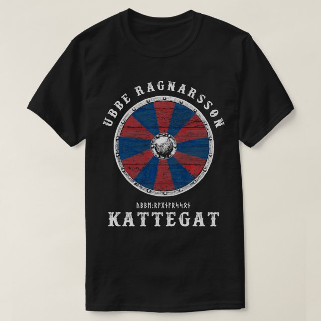 T-shirt Ubbe Ragnarsson Kattegat Viking Shield (Design devant)