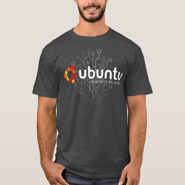 T-shirt Ubuntu Linu Humanité aux autres (Devant)