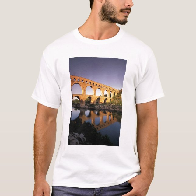 T-shirt UE, France, Provence, Gard, Pont du Gard. (Devant)