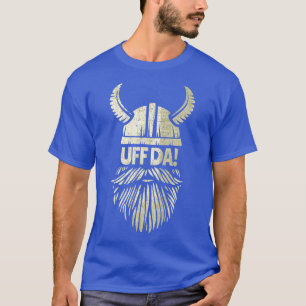 T-shirt Uff Da Norwegian Citer Casque Viking Scandinave