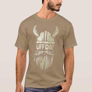 T-shirt Uff Da Norwegian Citer Casque Viking Scandinave
