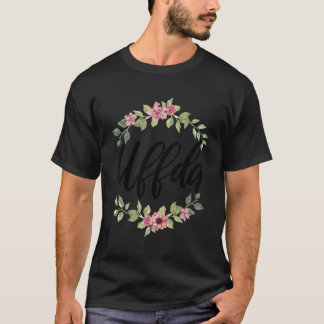 T-shirt Uffda Floral Patrimoine Norvégien Dit
