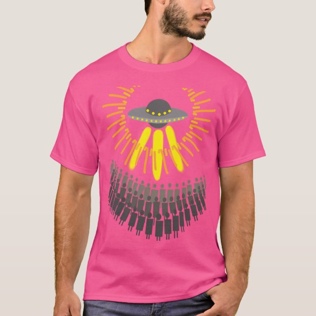 T-shirt Ufo Alien Espace Humanité Paix (Devant)