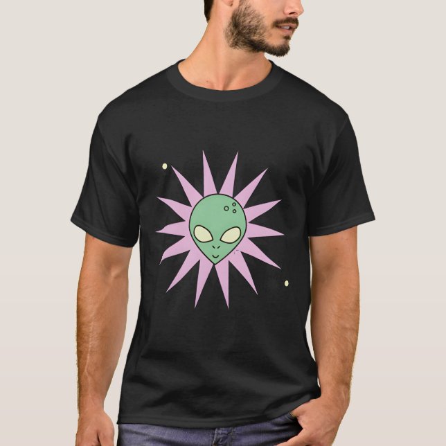 T-shirt Ufo Alien Space 3000 impression avant et arrière (Devant)