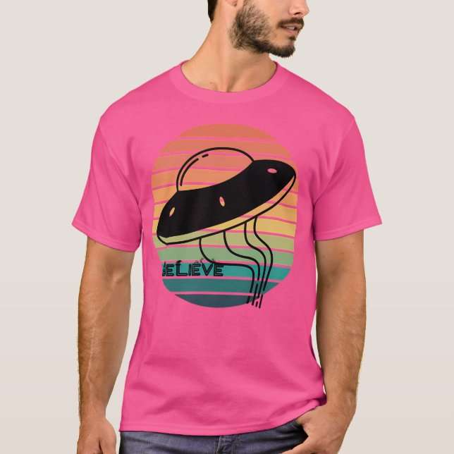 T-shirt Ufo Art Vintage (Devant)