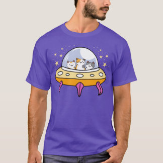T-shirt UFO Chat pour garçon Amoureux des chats