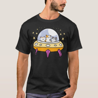 T-shirt UFO Chat pour garçon Amoureux des chats