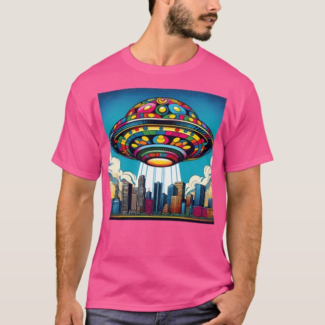 T-shirt Ufo coloré (Devant)