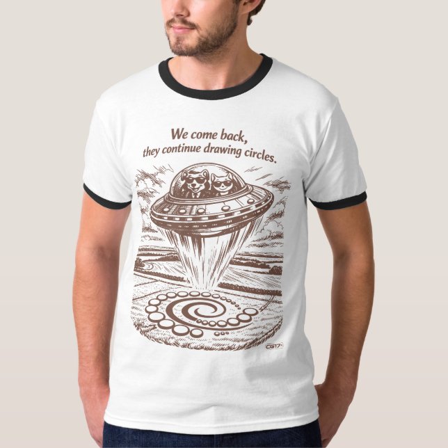 T-SHIRT UFO CROP CIRCLES (Devant)