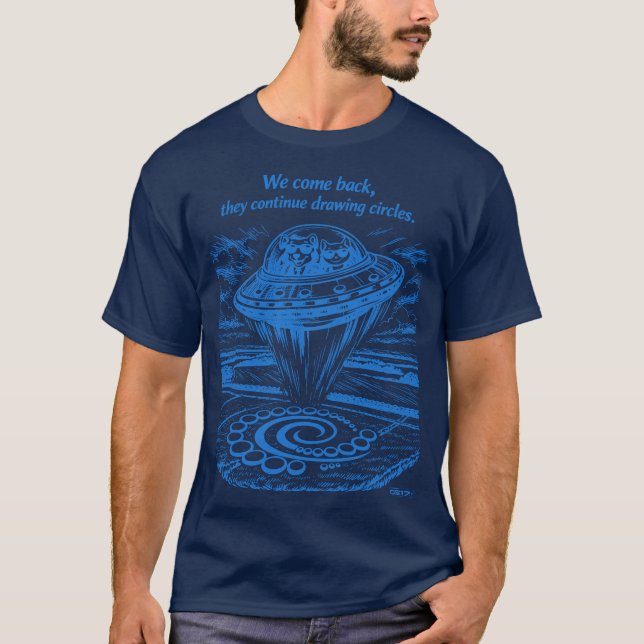 T-SHIRT UFO CROP CIRCLES  (Devant)