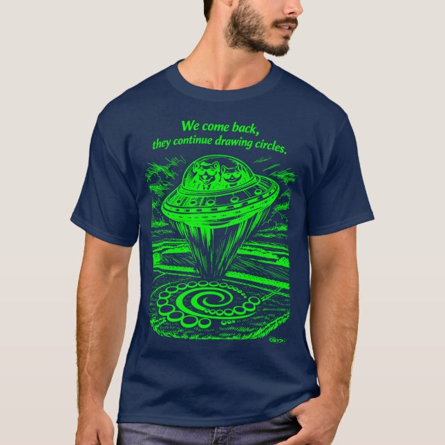 T-SHIRT UFO CROP CIRCLES  (Devant)