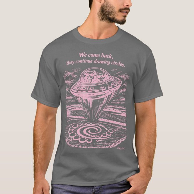 T-SHIRT UFO CROP CIRCLES  (Devant)