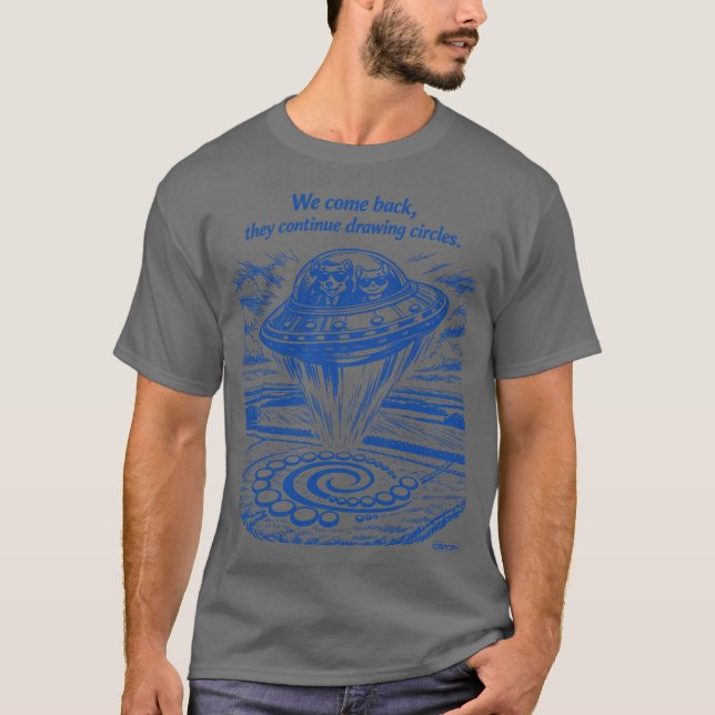 T-SHIRT UFO CROP CIRCLES  (Devant)