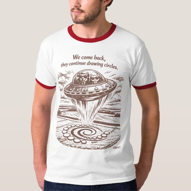 T-SHIRT UFO CROP CIRCLES (Devant)