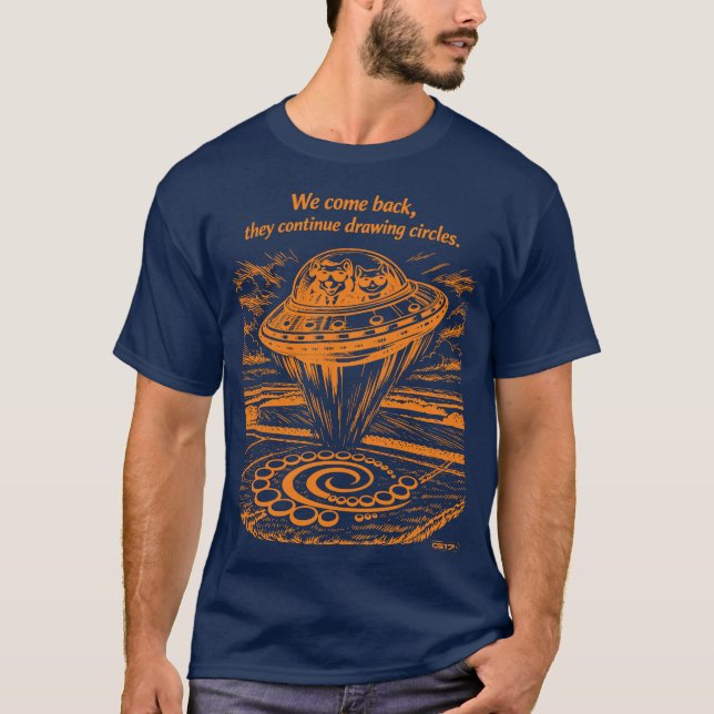 T-SHIRT UFO CROP CIRCLES  (Devant)