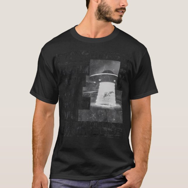 T-shirt Ufo Dans Le Journal (Devant)