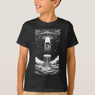 T-shirt Ufo Disc Golf Drôle de Souccoupe Volante Alien Abd