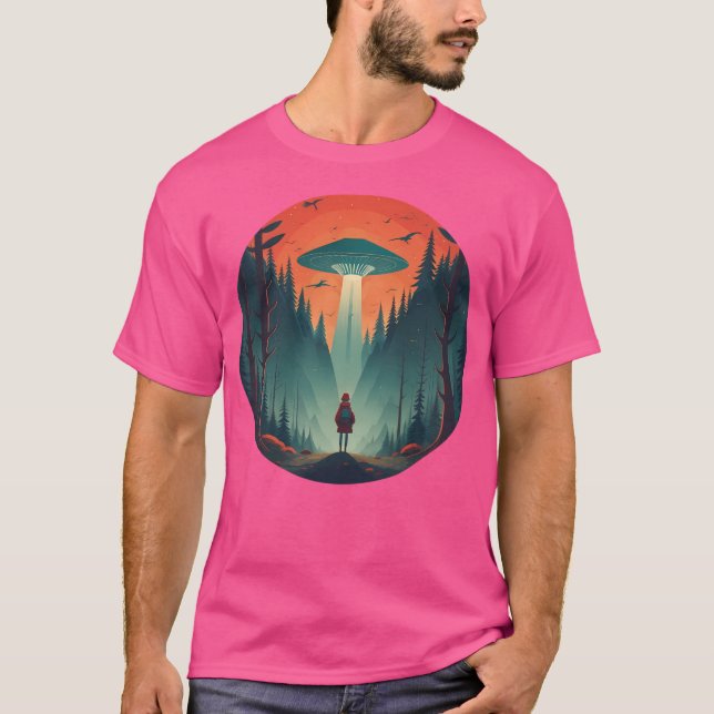 T-shirt Ufo- Enlèvement d'Aliens 2 (Devant)