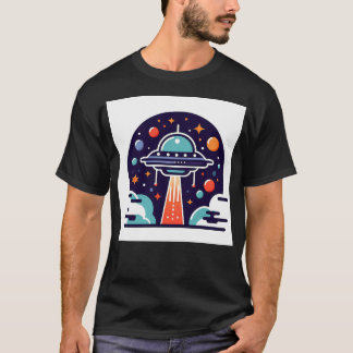T-shirt Ufo Illustration