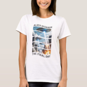 T-shirt UFO Le Dernier Jour Femmes Blanc
