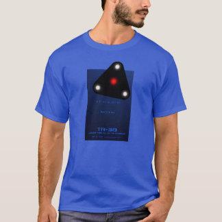 T-shirt UFO noir de la triangle TR-3B