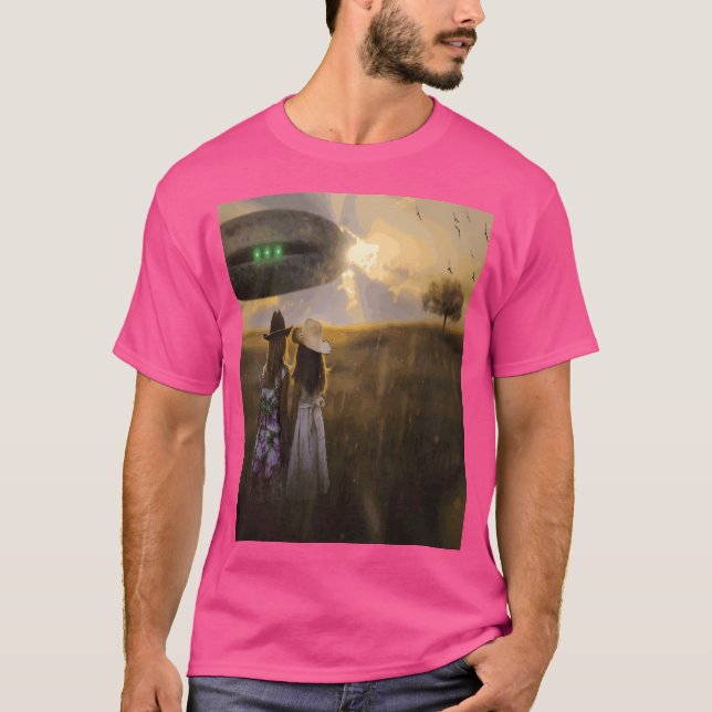 T-shirt Ufo Pop Art (Devant)