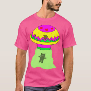 T-shirt Ufo Prendre Un Chat Avec Vous