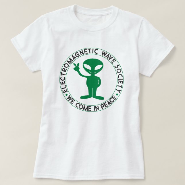 T-shirt UFO UAP Whistleblowers Nous Venons En Paix Alien E (Design devant)