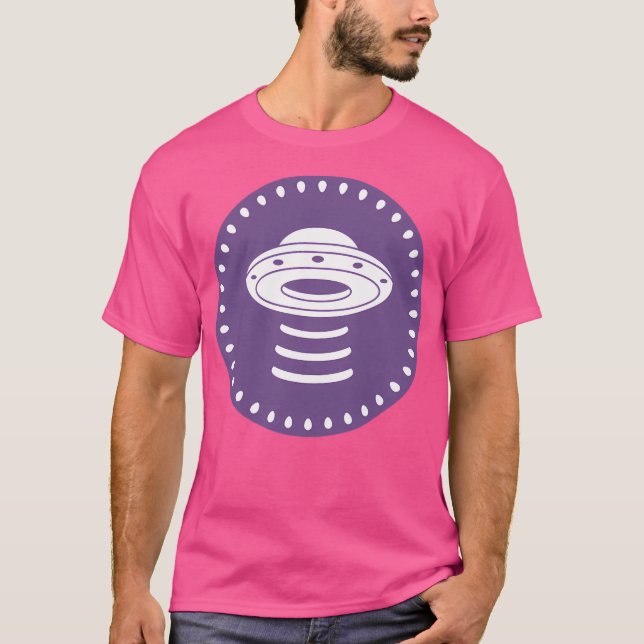 T-shirt Ufo violet (Devant)