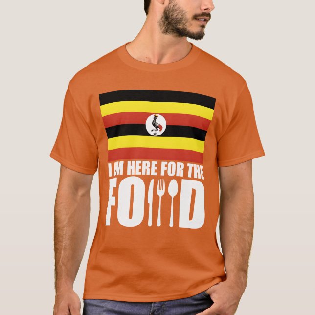T-shirt Uganda souvenir food travel boy (Devant)