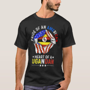 T-shirt Ugandan American America Pride pays étranger Uga