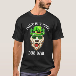 T-shirt Ugly but cool dog papa cute golden retriever dog b