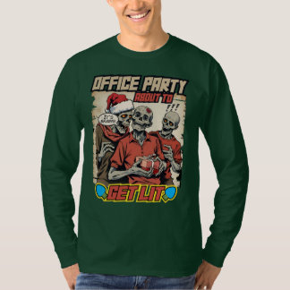 T-shirt Ugly sweater Christmas zombies brains comic book
