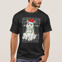 Ugly Sweater Style Xmas Lights Santa Polar Bear Ch